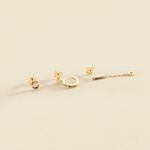 Piercing stud RAINBOW - Multicolor / Gold - All jewellery  | Agatha