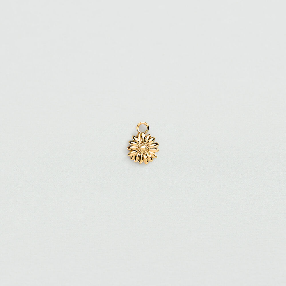 Pendant HOOP EARRINGS FLOWER - Golden - All charms  | Agatha