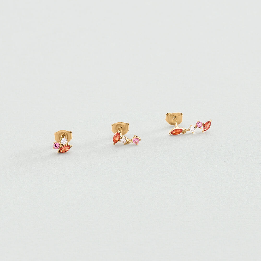 Piercing stud AMAS - Pink / White - Piercings  | Agatha