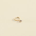 Hoop piercing NAZAR - Crystal / Golden - All jewellery  | Agatha