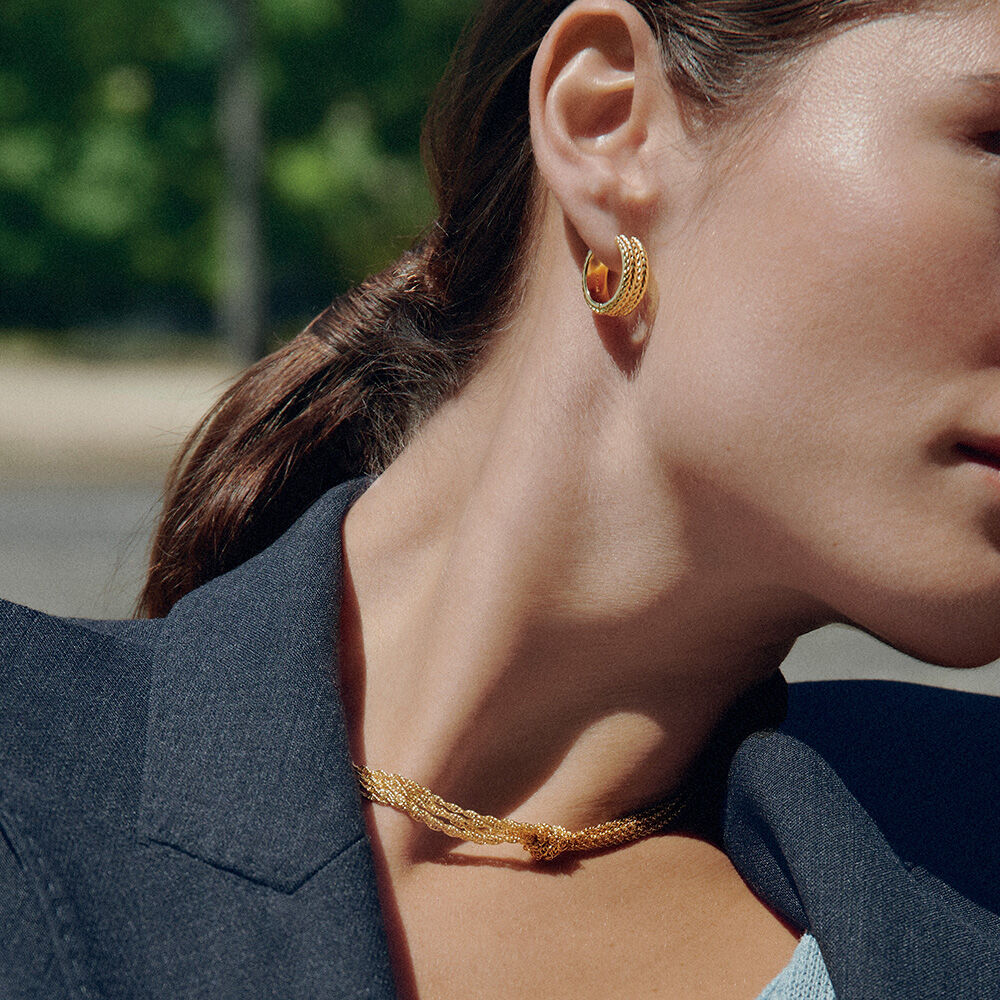 Hoops TUILERIES - Golden - Earrings  | Agatha
