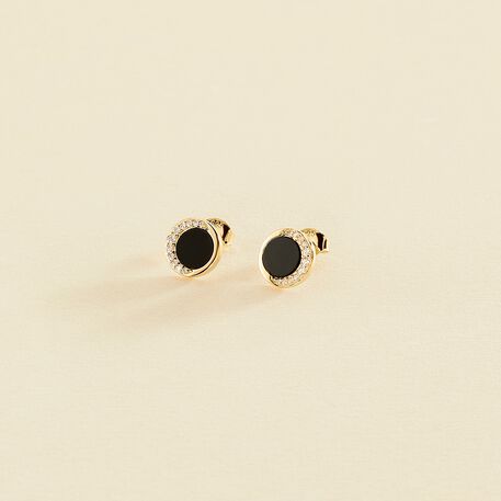 Stud earrings MOONONYX - Onyx - All earings  | Agatha