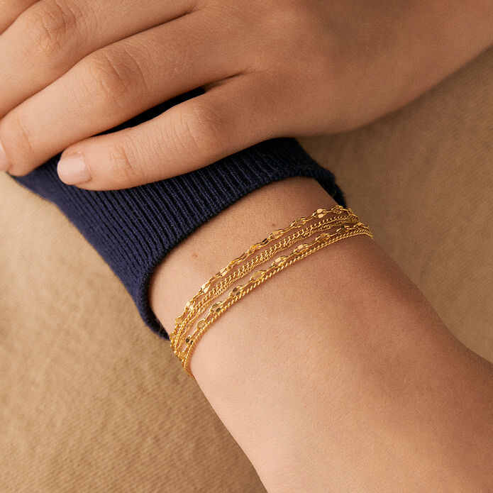 Link bracelet NEBET - Golden - 13:01  | Agatha