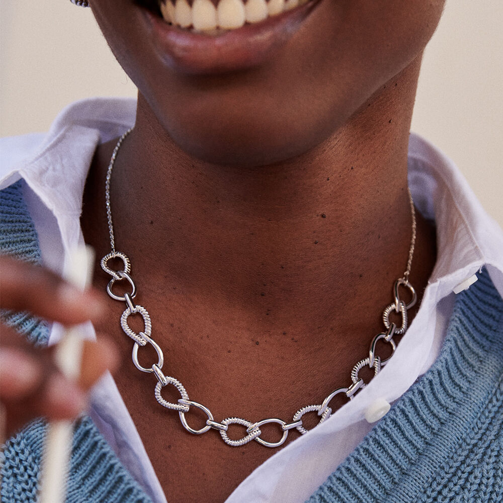 Choker necklace HARMONIE - Silver - Choker necklace  | Agatha