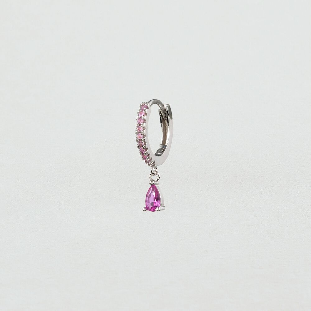 Hoop piercing RADIOSA - Fuchsia - Hoop piercing  | Agatha