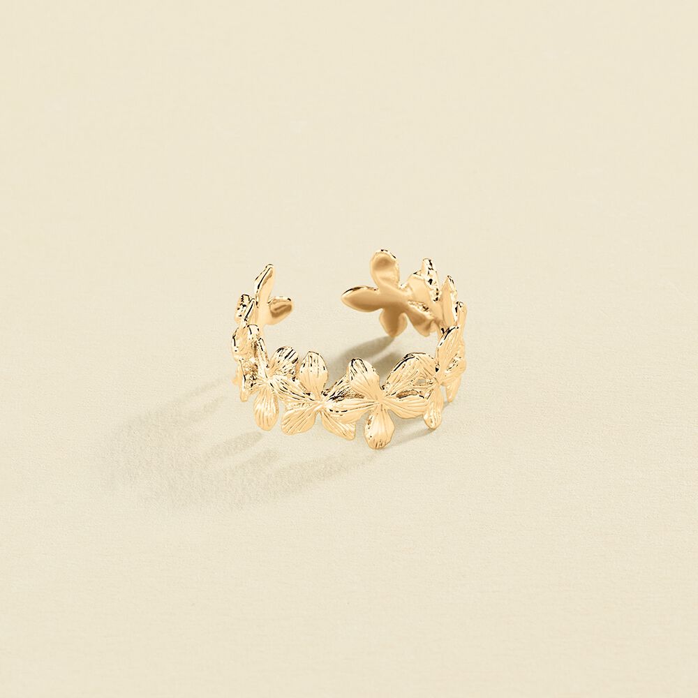 Ajustable ring BLOOM - Golden - Ajustable ring  | Agatha