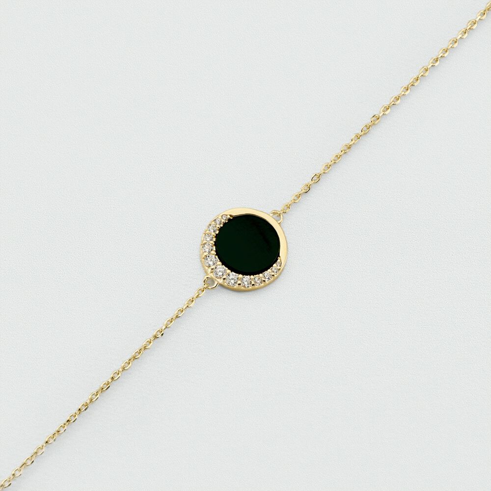 Link bracelet MOONONYX - Onyx - Bracelets  | Agatha