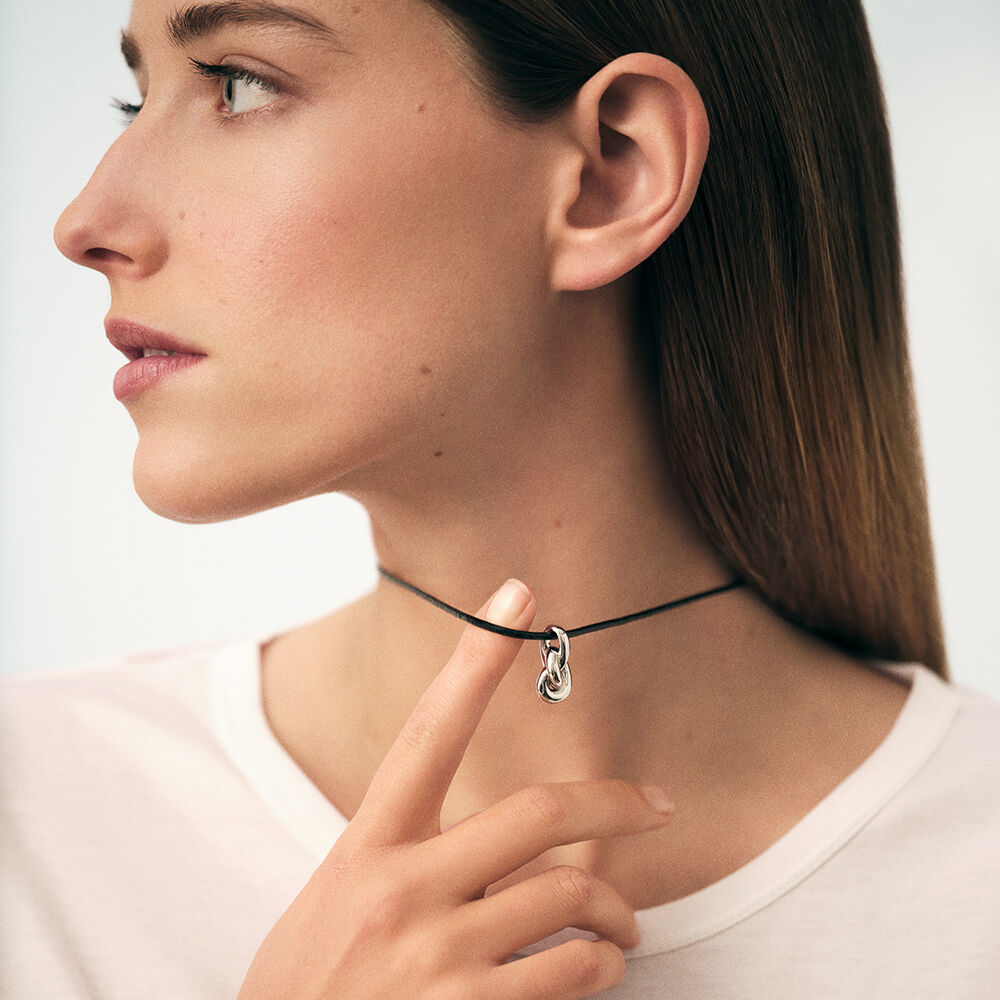 Choker necklace LOULOU - Black / Silver - Choker necklace  | Agatha