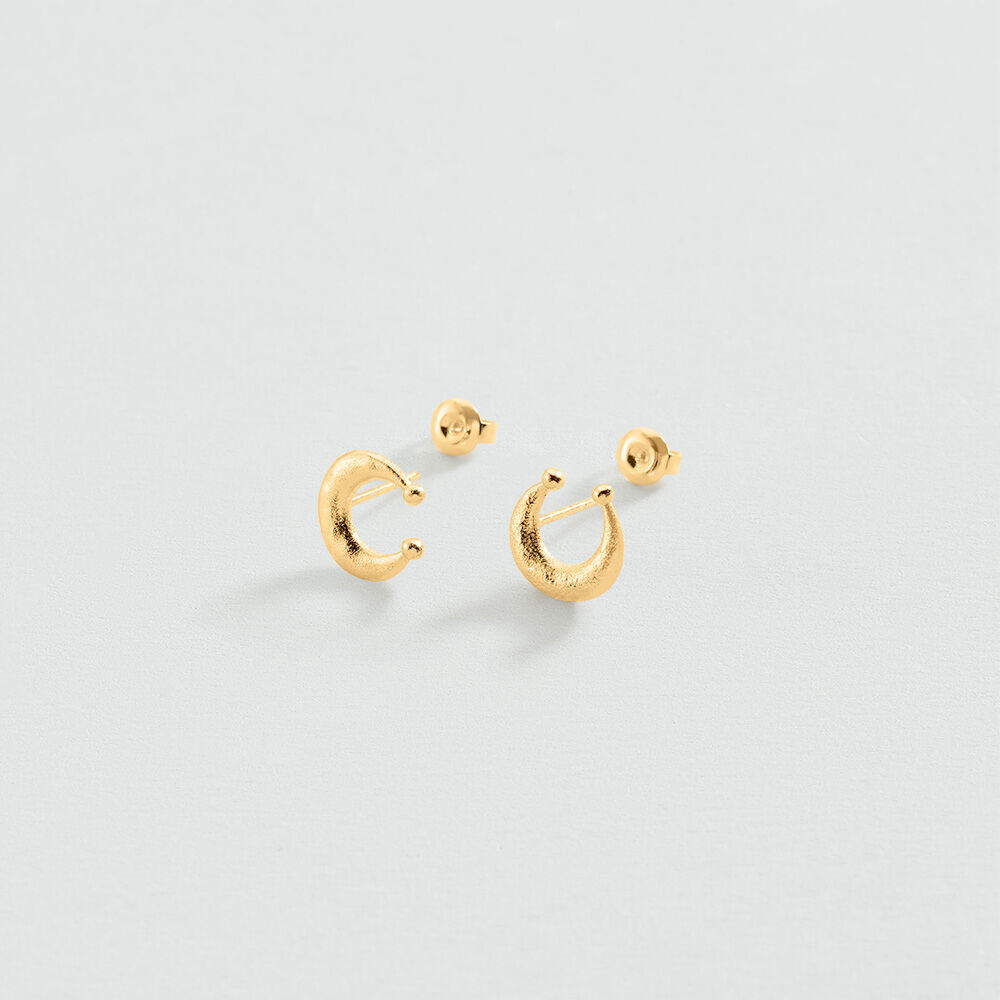 Long earrings PANGEA - Golden - Earrings  | Agatha