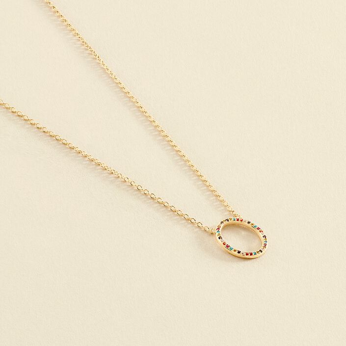 Choker necklace RAINBOW - Multicolor / Gold - All jewellery  | Agatha
