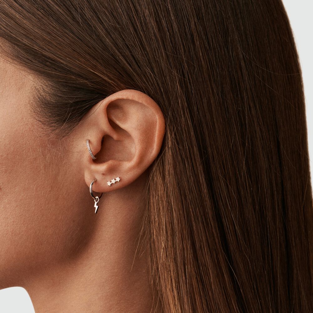 Piercing stud TRIOSTAR - Silver - Jewellery  | Agatha