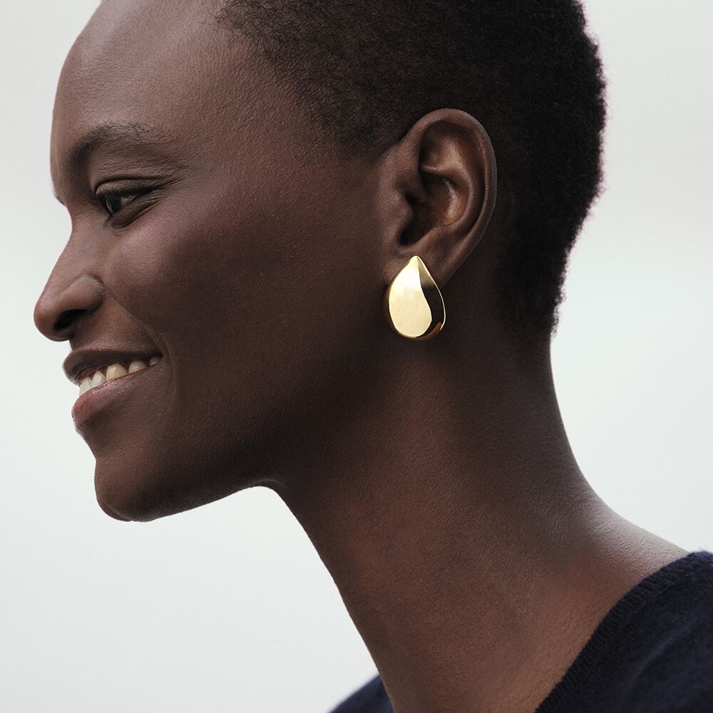 Long earrings DANAE - Golden - Earrings  | Agatha