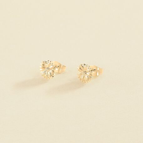 Stud earrings BLOSSOM - Golden - All jewellery  | Agatha