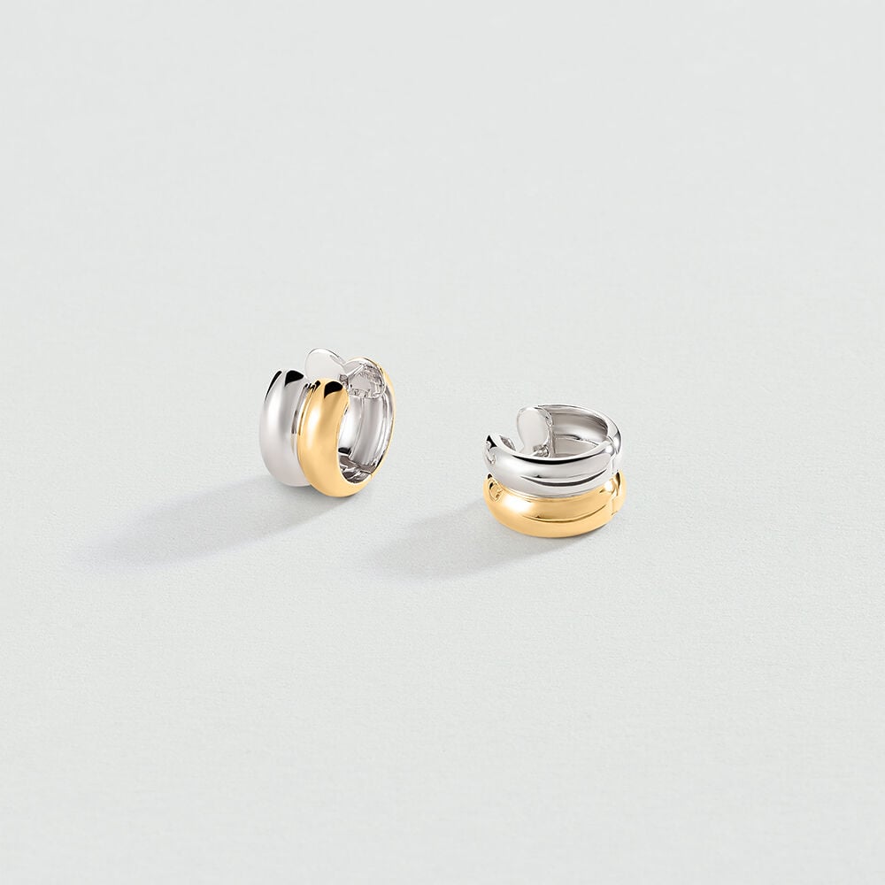 Hoops RUE DE SEINE - Silver / Gold - Earrings  | Agatha