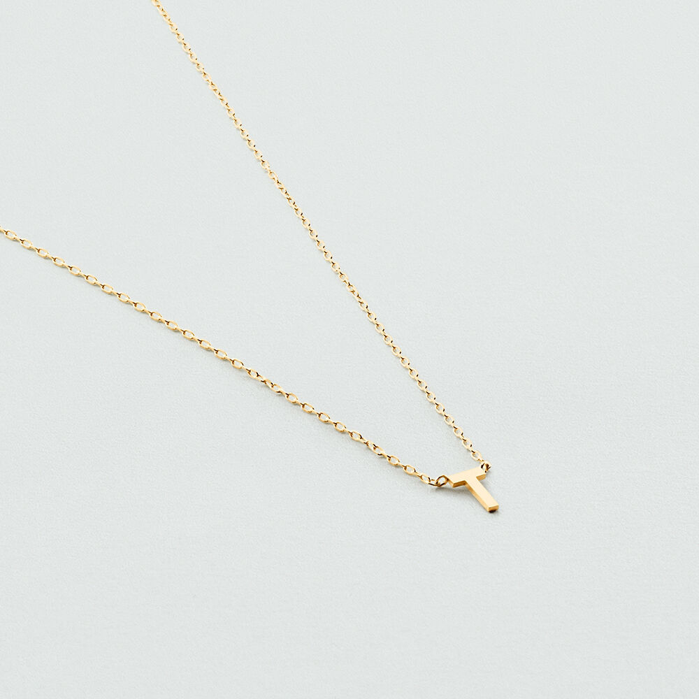 Choker necklace ABC - Golden - Choker necklace  | Agatha