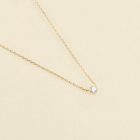 Choker necklace BRILLANT - Crystal / Golden - All jewellery  | Agatha