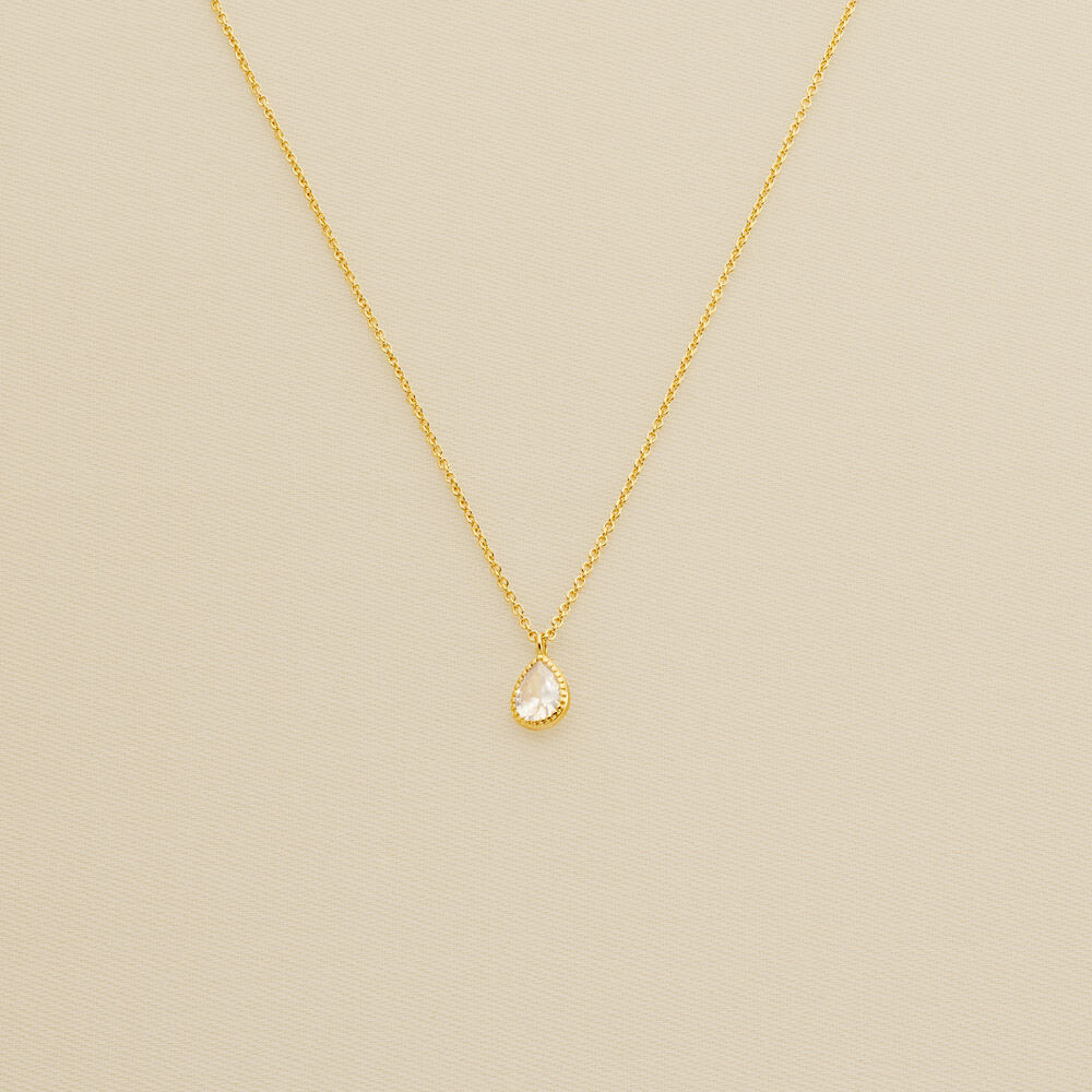 Choker necklace PRISMA - Crystal / Golden