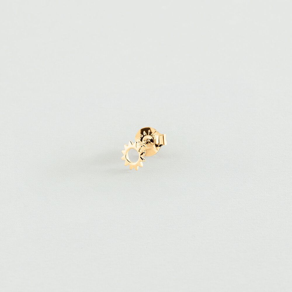 Piercing stud MINISOL - Golden - Genuine silver  | Agatha
