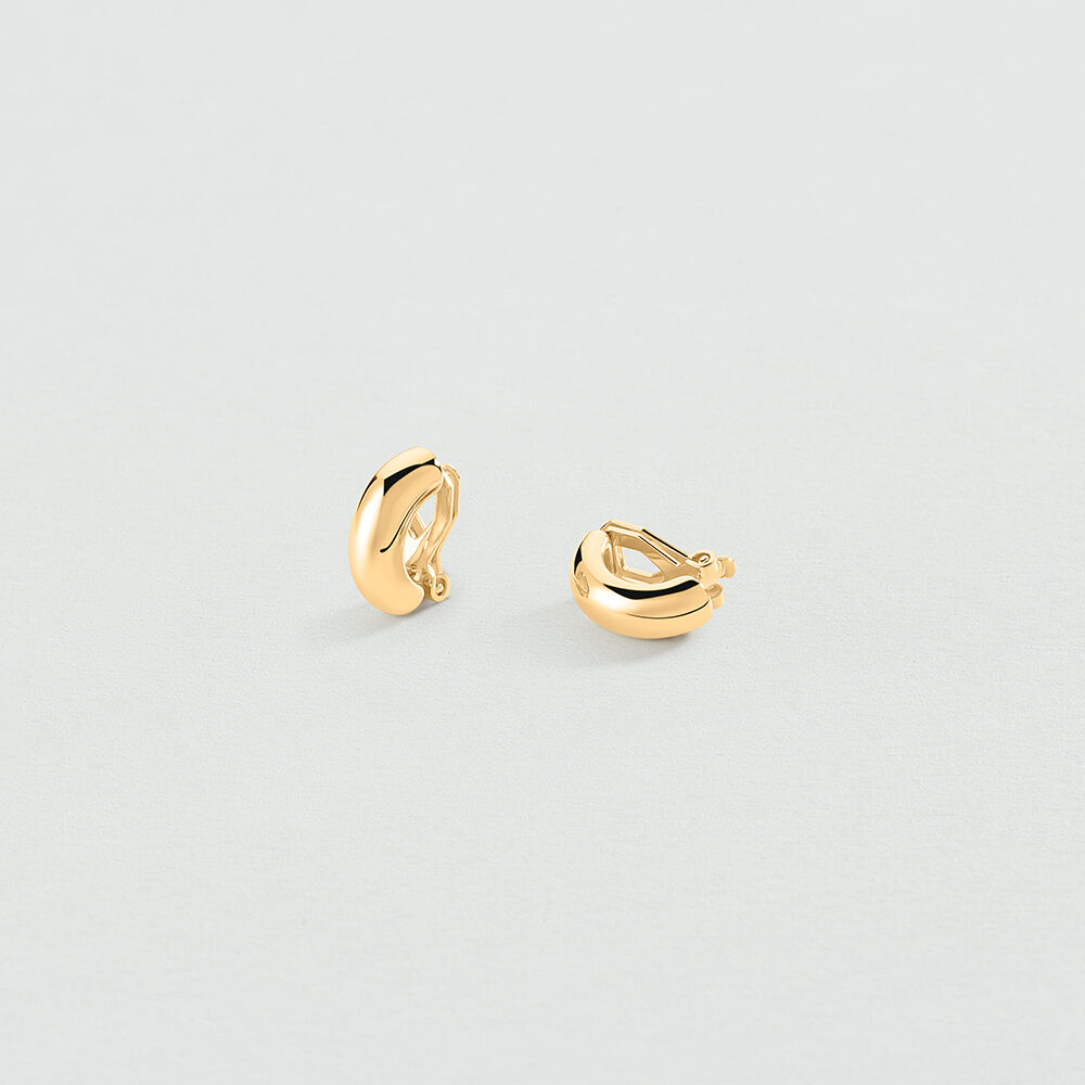 Clip earrings HOOPS - Golden - Clip earrings  | Agatha