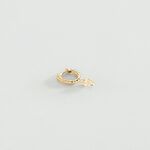 Hoop piercing MAMBA - Crystal / Golden - All jewellery  | Agatha