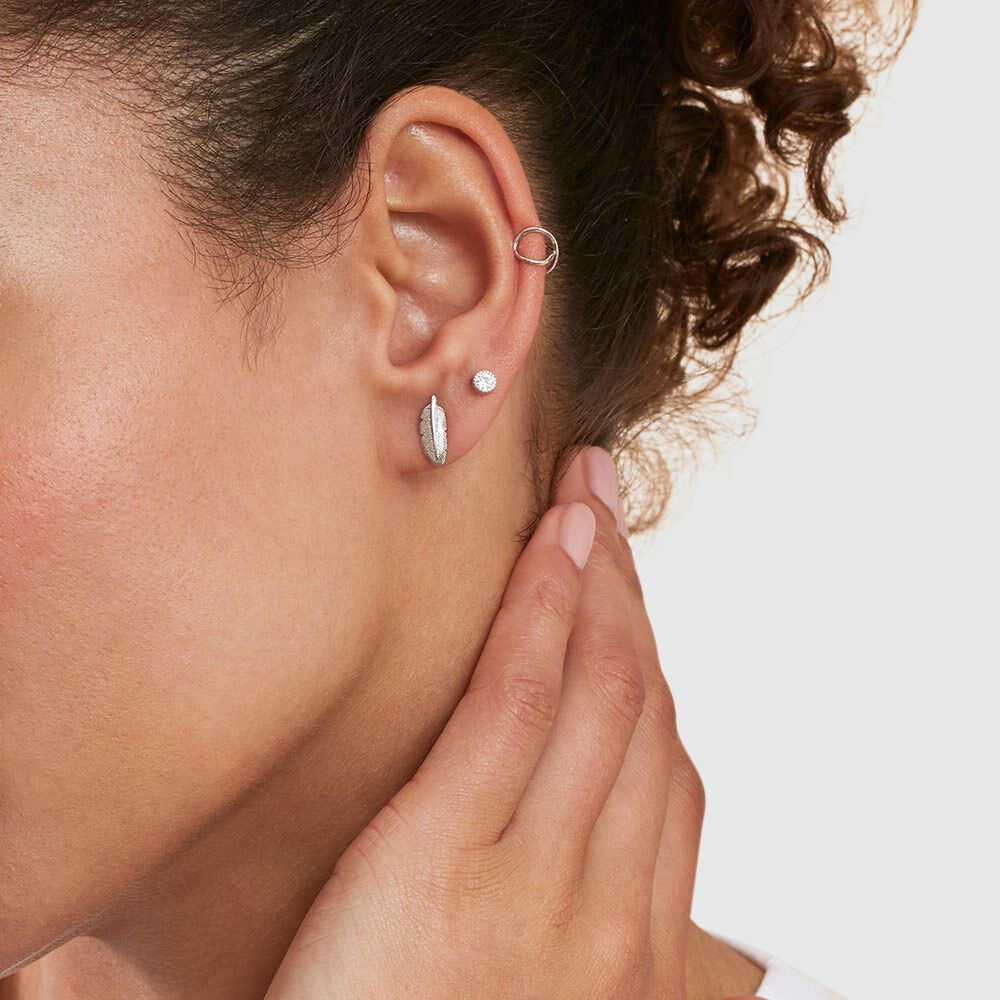 Piercing stud PLUMITA - Silver - Piercings  | Agatha