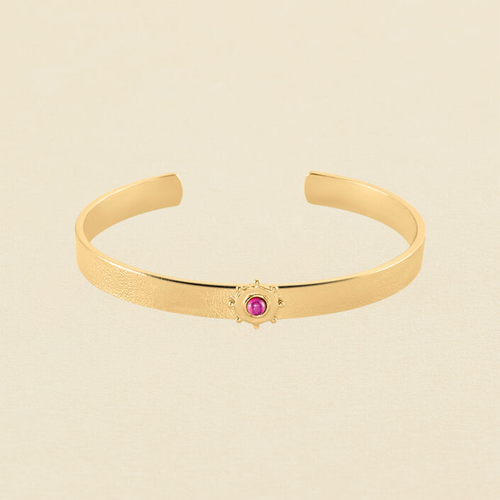 Bangle BAIA - Fuchsia / Gold - All bracelets  | Agatha