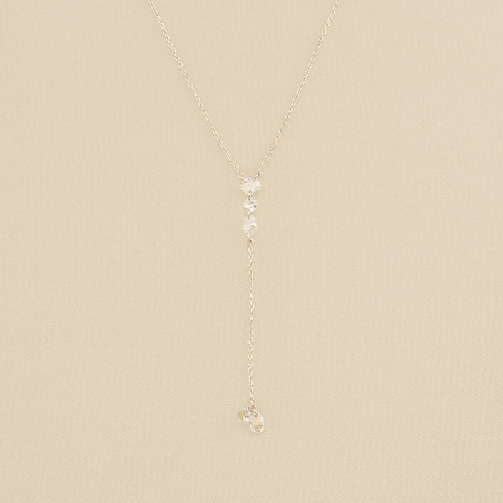 Mid-length necklace PETILLE - Crystal / Silver - All jewellery  | Agatha