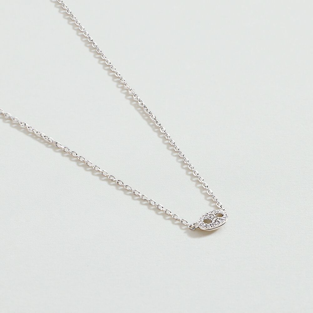 Choker necklace ETREINTE - Crystal / Silver - Choker necklace  | Agatha