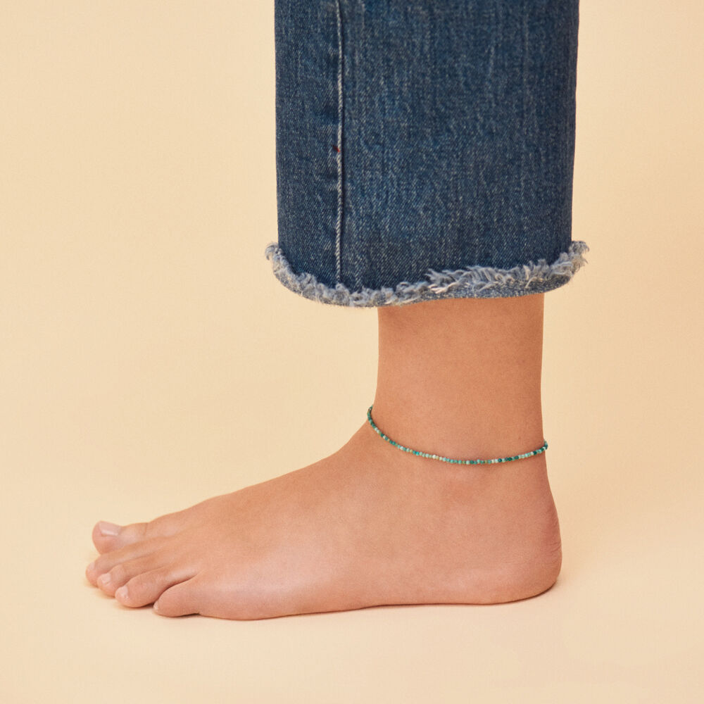 Ankle chain NATURAL STONES - Turquoise - All Talismans  | Agatha