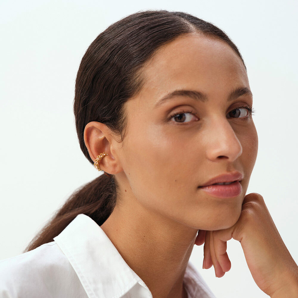 Ear cuff LUTETIA - Pink / Gold - Ear cuff  | Agatha