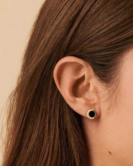 Stud earrings MOONONYX - Onyx - All earings  | Agatha