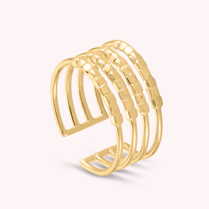 Large ring CREOBILL - Golden - All jewellery  | Agatha