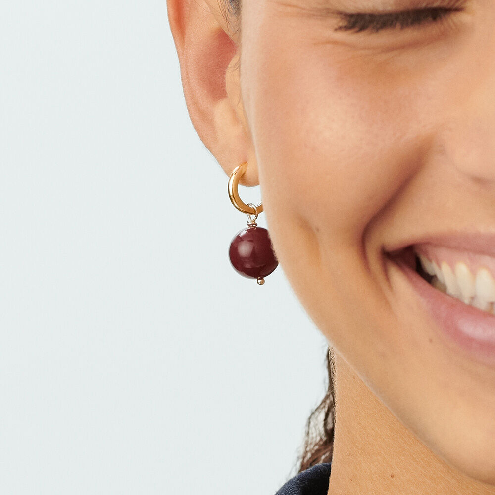 Hoops PALAIS ROYAL - Burgundy / Golden - BACKSTAGE  | Agatha