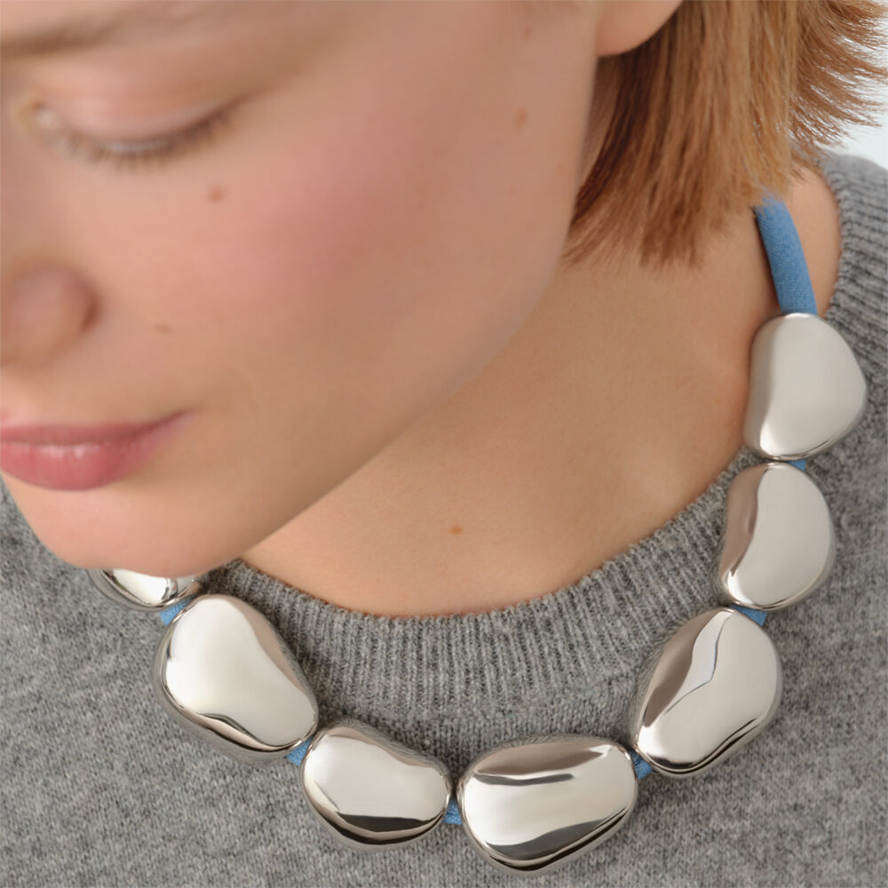 Mid-length necklace ODYSS&Eacute;E - Blue - Mid-length necklace  | Agatha