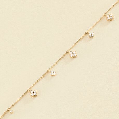 Link bracelet BELOVED - Crystal / Golden - 9:42  | Agatha