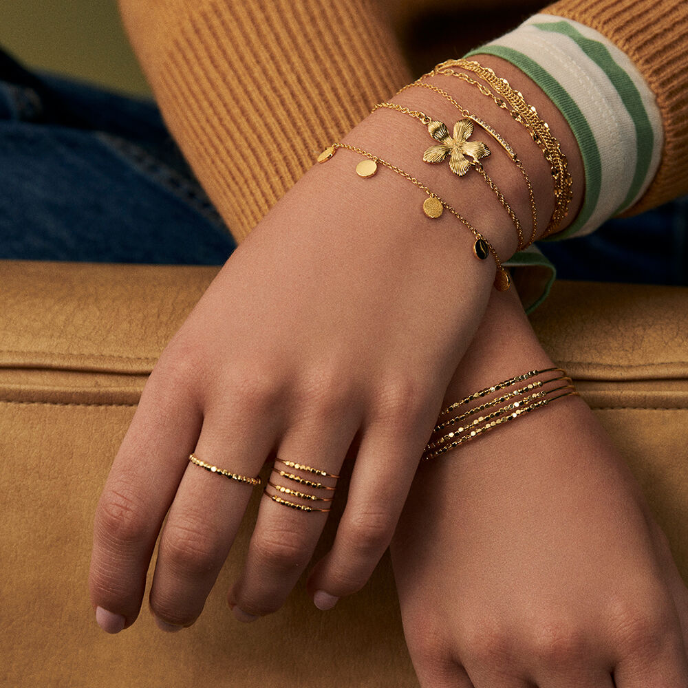 Link bracelet BARSHINE - Crystal / Golden - All bracelets  | Agatha
