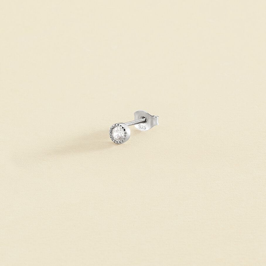 Piercing stud GRAINETTI - Crystal / Silver - All jewellery  | Agatha