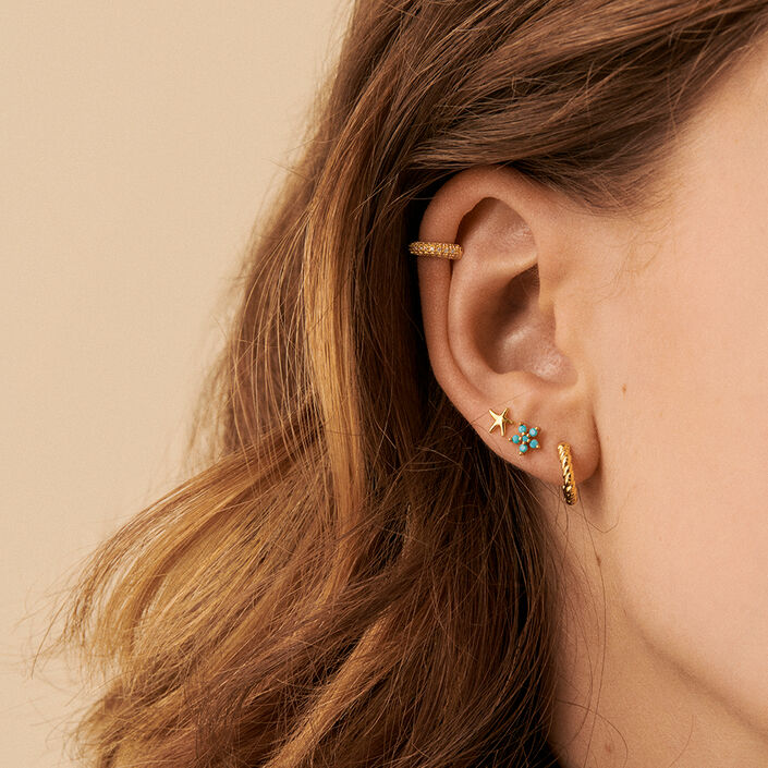 Piercing stud ESTREMAR - Golden - All jewellery  | Agatha