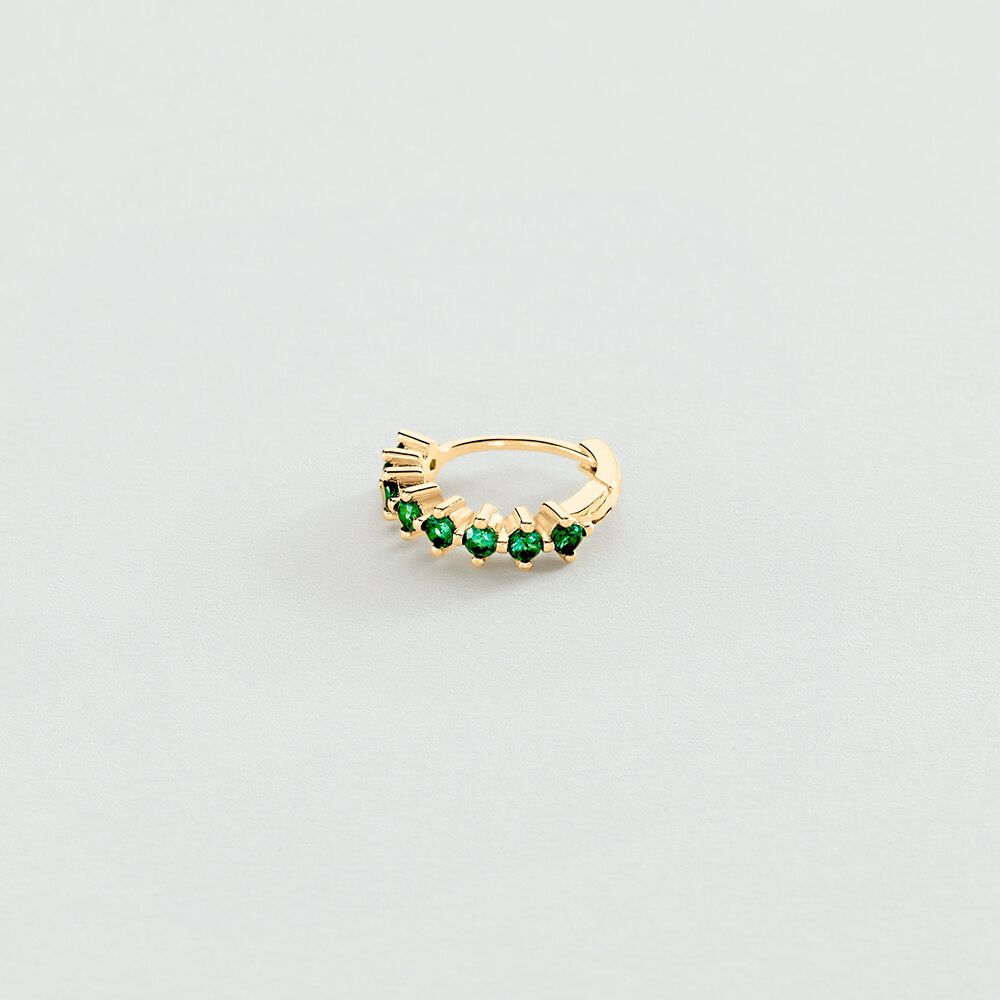 Hoop piercing RADIANTE - Green - Hoop piercing  | Agatha