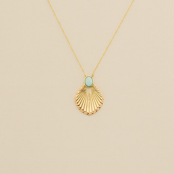 Mid-length necklace ARLEQUIN - Amazonite - All jewellery  | Agatha