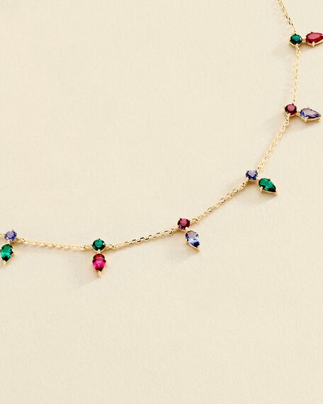 Choker necklace ASTRE - Multicolor / Gold - All jewellery  | Agatha