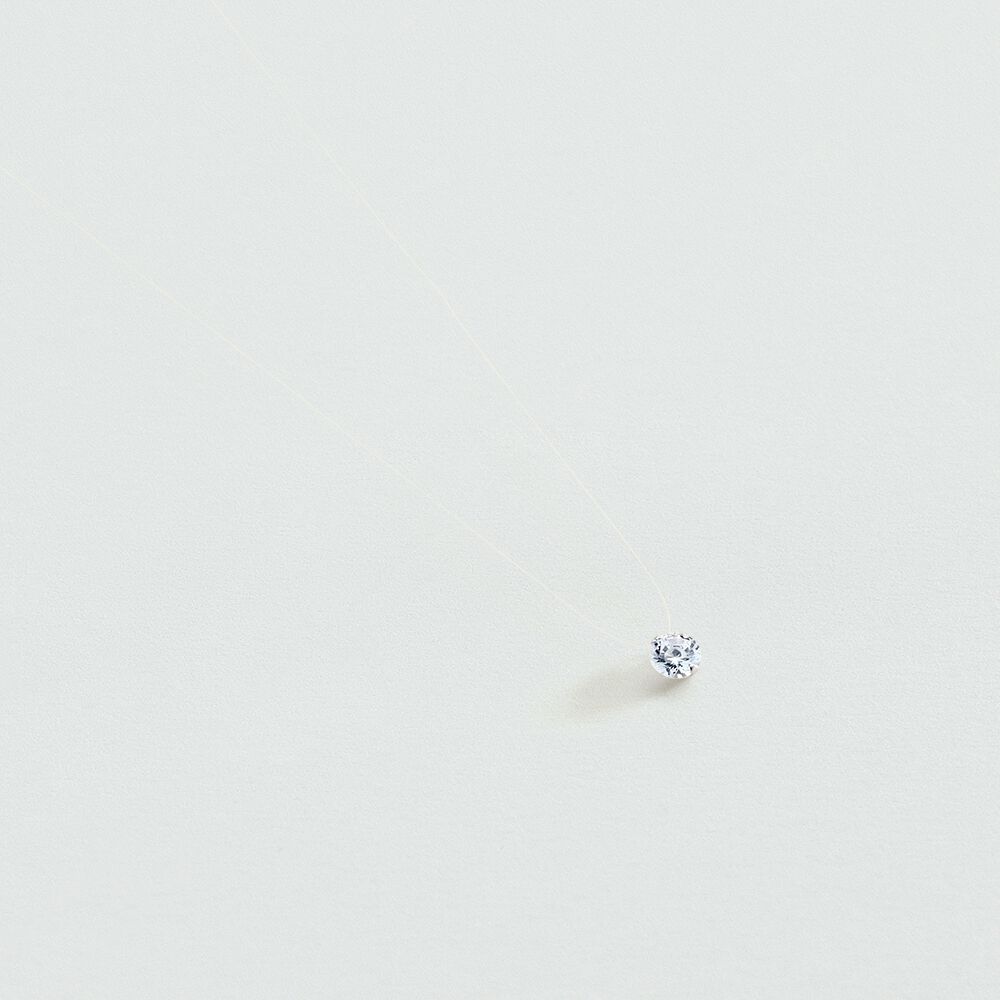 Choker necklace FIL MAGIQUE - Crystal / Silver - Choker necklace  | Agatha