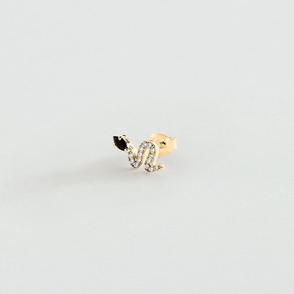 Piercing stud SNAKY - Gold / Gun - Jewellery  | Agatha