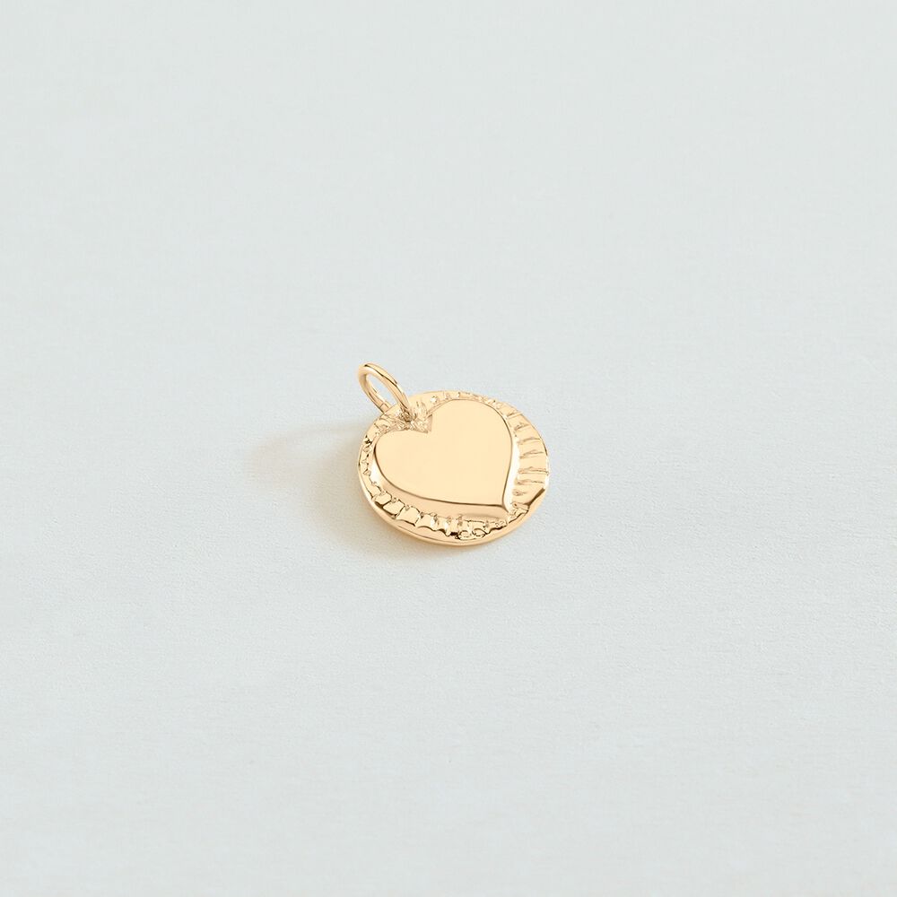 Pendant HEART MEDAL - Golden - Jewellery  | Agatha