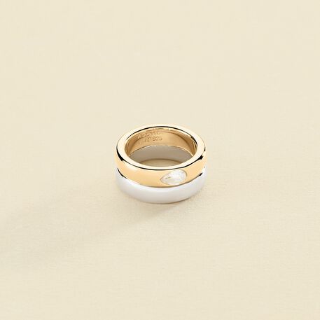 Large ring DUA - Silver / Gold - All jewellery  | Agatha