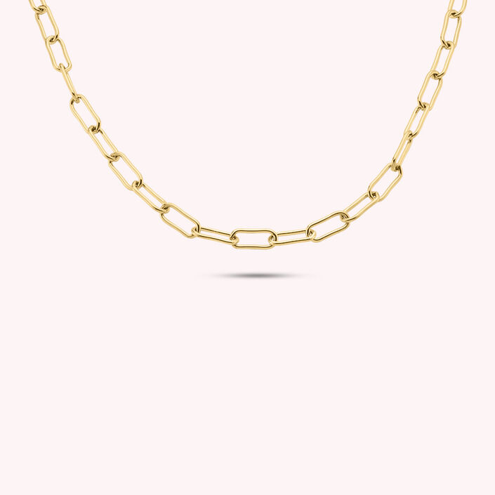Mid-length necklace ABBA - Orange / Gold - All jewellery  | Agatha