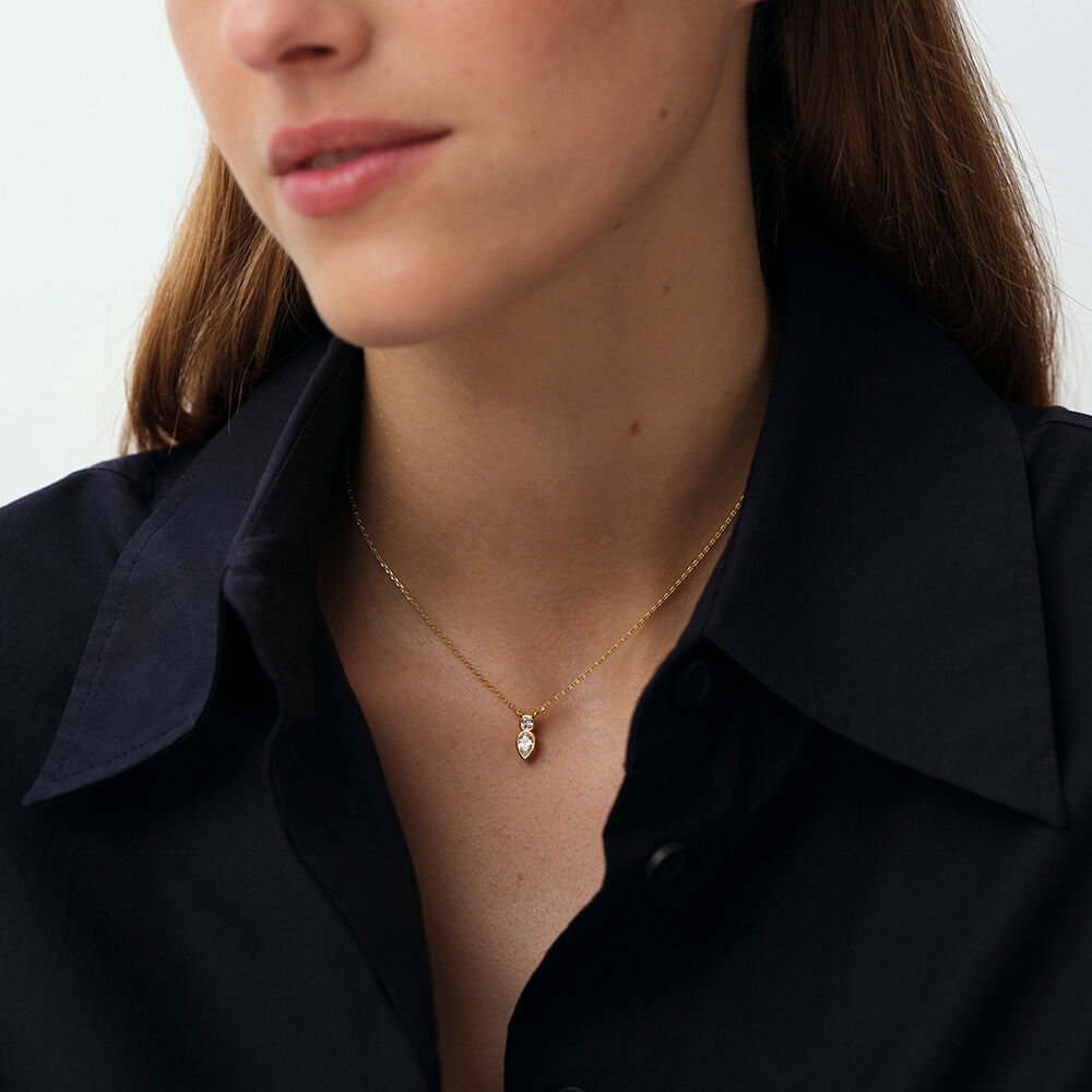 Choker necklace CANDY - Crystal / Golden - Choker necklace  | Agatha