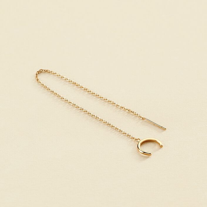 Ear cuff ROLLING - Golden - All jewellery  | Agatha