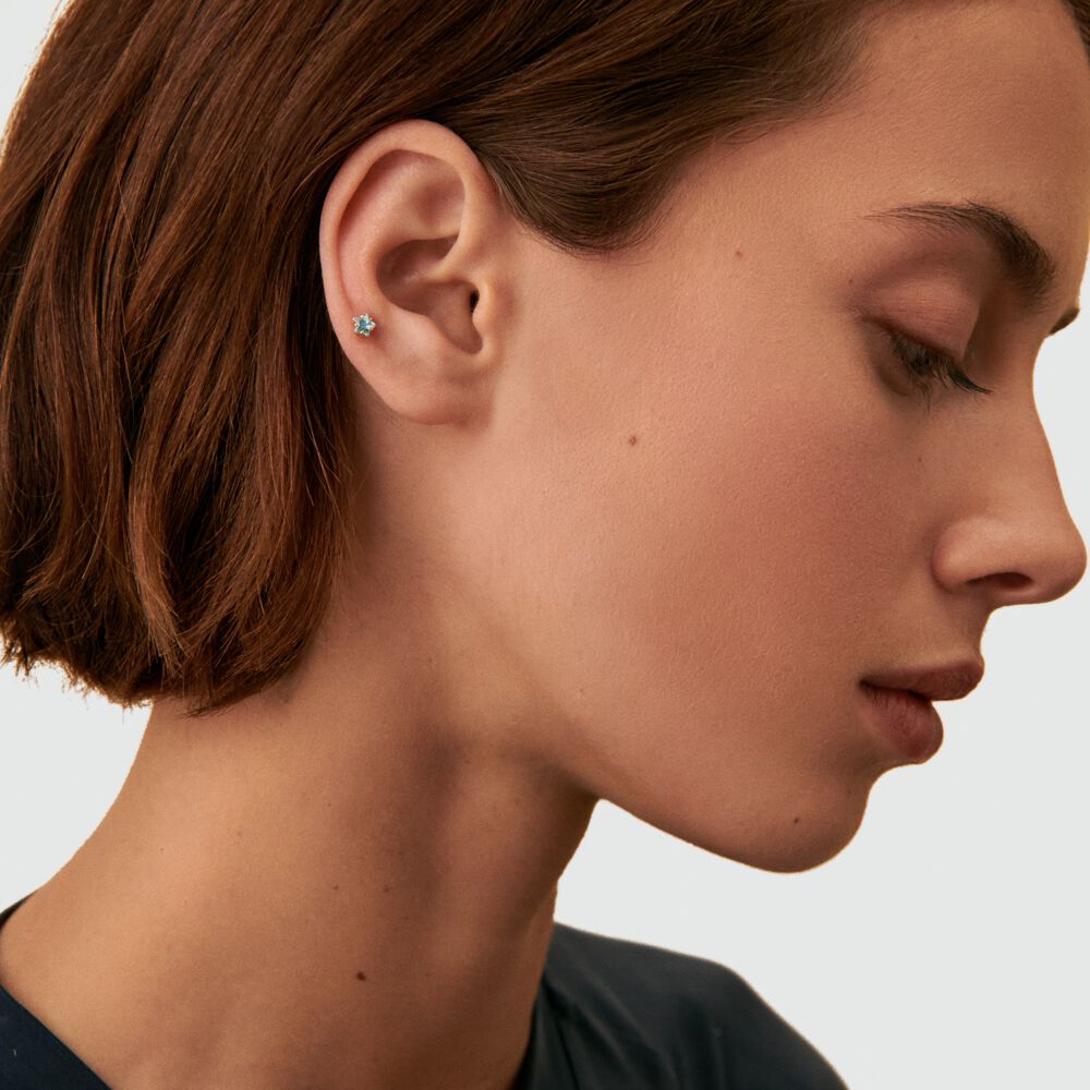 Piercing stud SPACEAGE - Turquoise / Gold - Jewellery  | Agatha