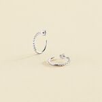 Hoops BELOVED - Crystal / Silver - All jewellery  | Agatha